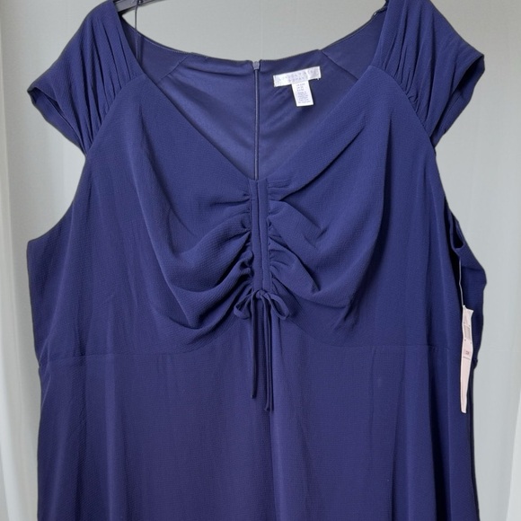 LONDON TIMES PLUS DRESS. SIZE 22  FIT AND FLARE CURVY DRESS. LINED. New with tag - Picture 2 of 16